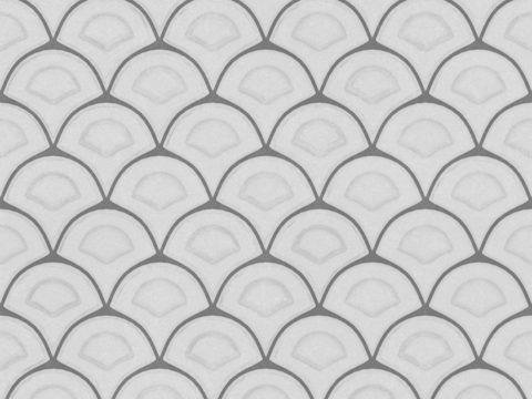 Fish Scale Pattern Leaf Tile Tile