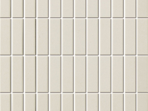 creamy-white striped brick mosaic brick