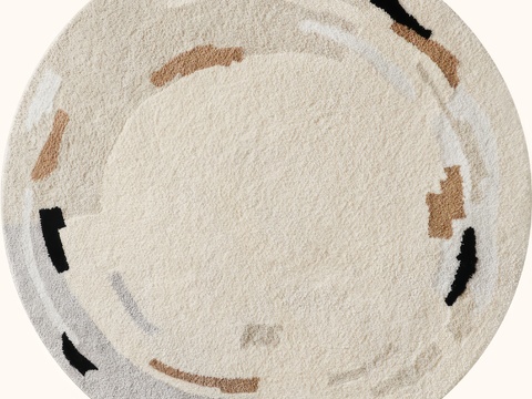 Round carpet high cream wind