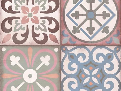 Vintage color mosaic tiles