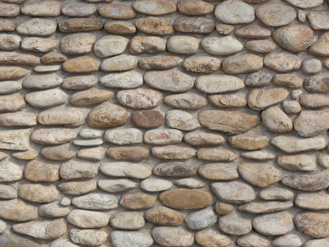 cobblestone wall