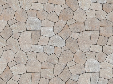 Polygonal ice-breaking pattern broken rubble wall_rubble floor