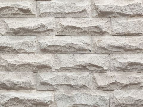 White culture stone wall