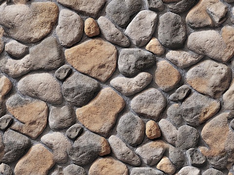 Yellow gray broken culture stone wall surface