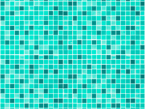 Blue-green mosaic