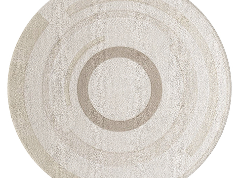 modern round geometric carpet