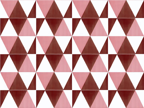 seamless red-white triangle geometric mosaic