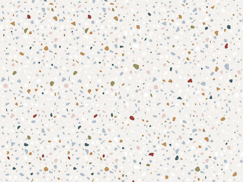 Seamless warm white colored small particle terrazzo