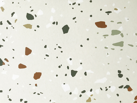 Colored terrazzo marble stone