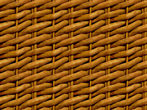 Seamless yellow brown rattan rattan bamboo weave