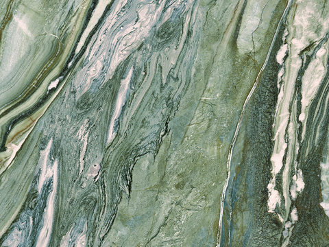 Water Wave Green Luxury Stone Marble Rock Slab