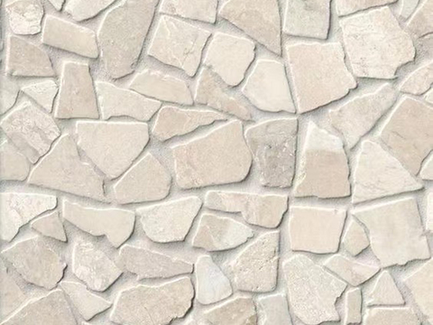 Modern warm gray gravel stone wall ground