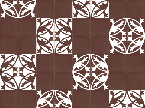 Seamless European style retro cement concrete stone geometric mosaic pattern ceramic tile tile floor tile wall tile