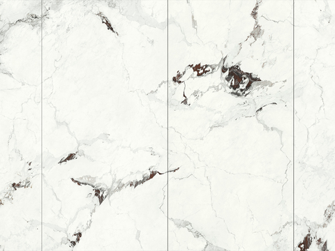 Kapra White (four lines) marble rock slab