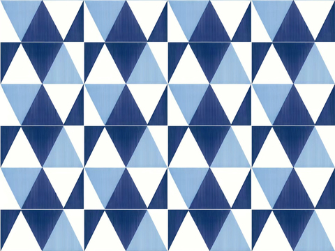 Seamless Blue White Triangle Geometric Mosaic