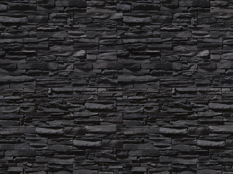 Black concave-convex culture stone rock stone mosaic wall tile