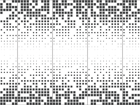 Square Gradient Punched Aluminum Sheet Metal