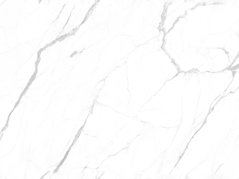 Snow white (six lines) marble rock slab