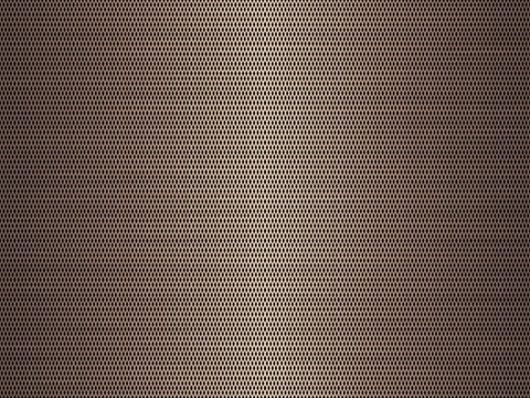 Mesh gold perforated sheet metal