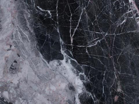 Obsidian marble rock slab