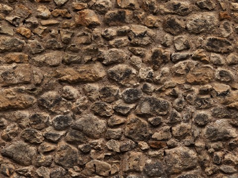 Stone brick wall