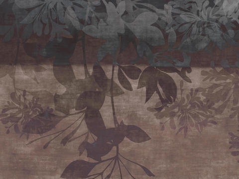 Rice brown plant print wallpaper