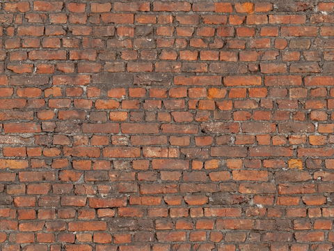 Seamless aging old red brick wall outdoor wall tiles