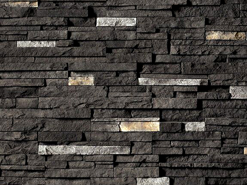 Culture Stone Black Culture Stone Masonry Wall