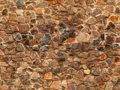 Stone brick wall