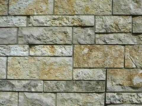 Culture lime yellow masonry wall concave-convex brick