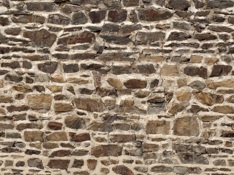 Stone brick wall