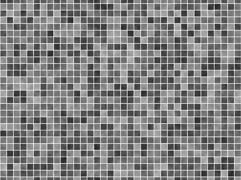 Black and white super clear mosaic