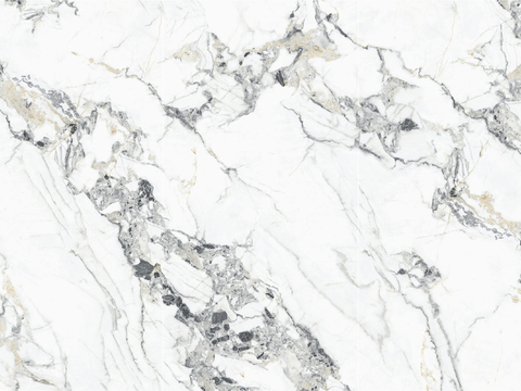 Marco Polo White Marble Rock Slab