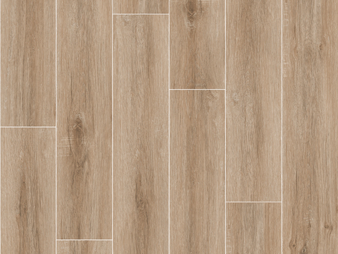 Light-colored log wood flooring