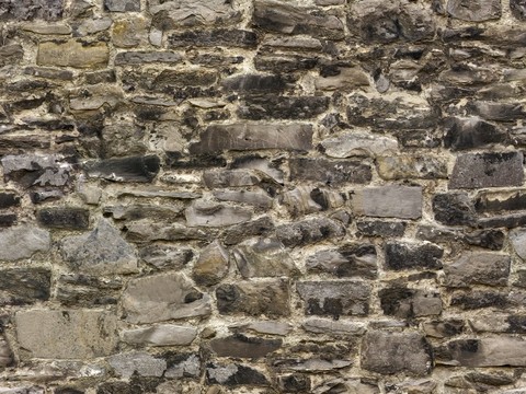 Stone brick wall