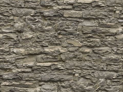 Stone brick wall