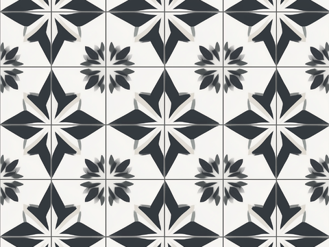 Modern Light Luxury American Style French Style Black and White Tile Floor Tile Wall Tile