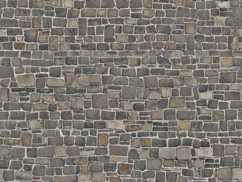 Stone brick wall