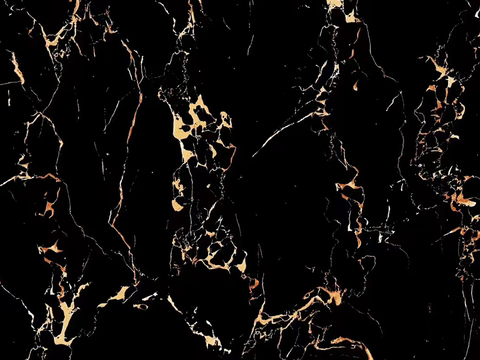 black golden flower marble tile