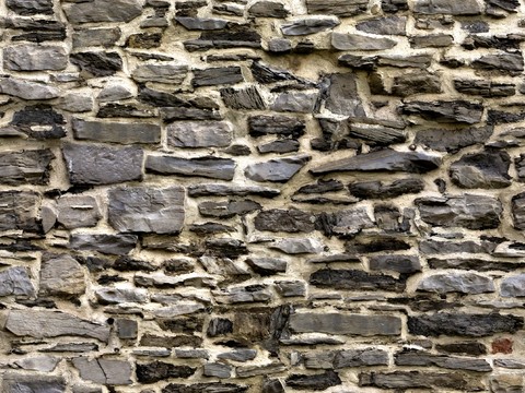 Stone brick wall