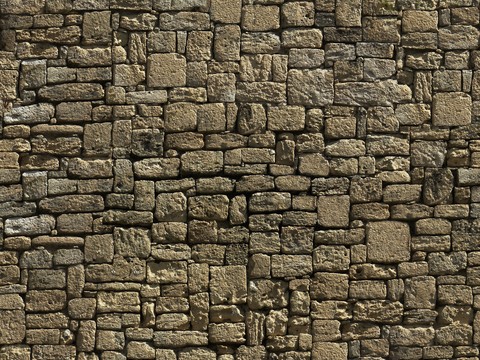 Stone brick wall