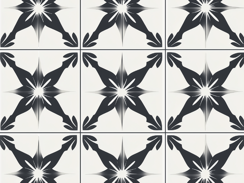 Modern Light Luxury American Style French Style Black and White Tile Floor Tile Wall Tile