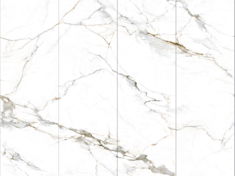 Seamless Saint-Burger-Dragon Ceramic Bagamo White Marble Rock Slab