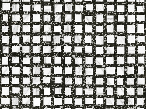 black and white mosaic