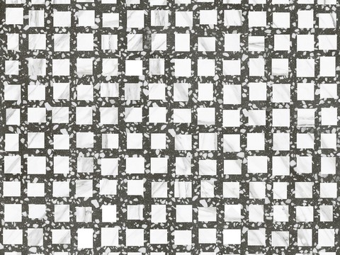 black and white mosaic