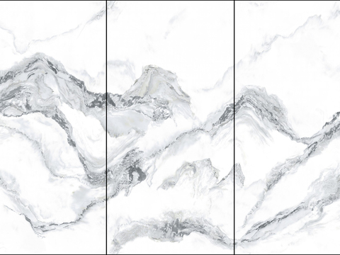 White Mountain Pattern Marble Stone