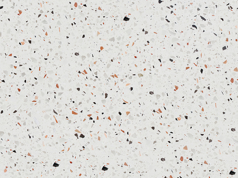 Gray-white particle terrazzo artificial stone floor tile