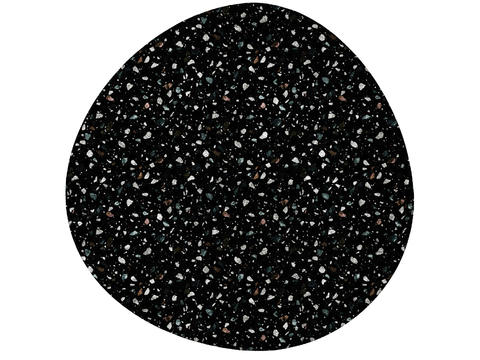 Black Round Blanket