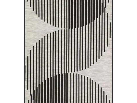 Modern black and white gray abstract decorative painting