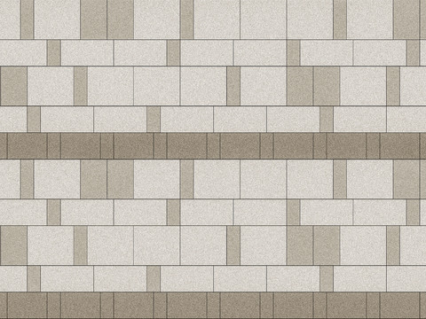 Seamless color-jumping strip square brick